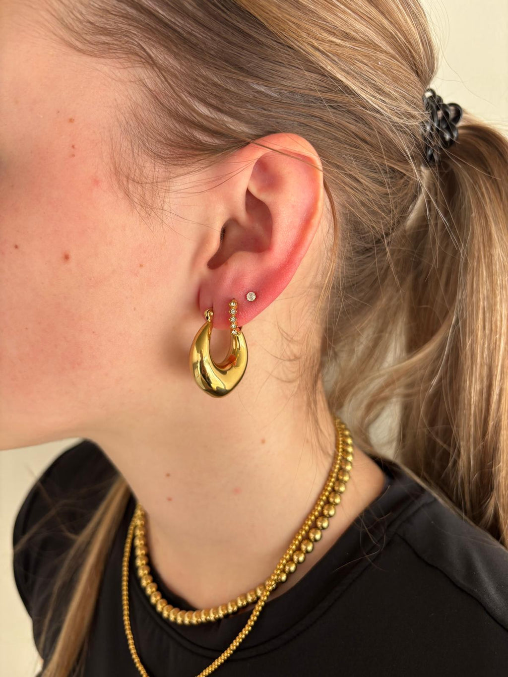 Sharp Chique Hoops Goud