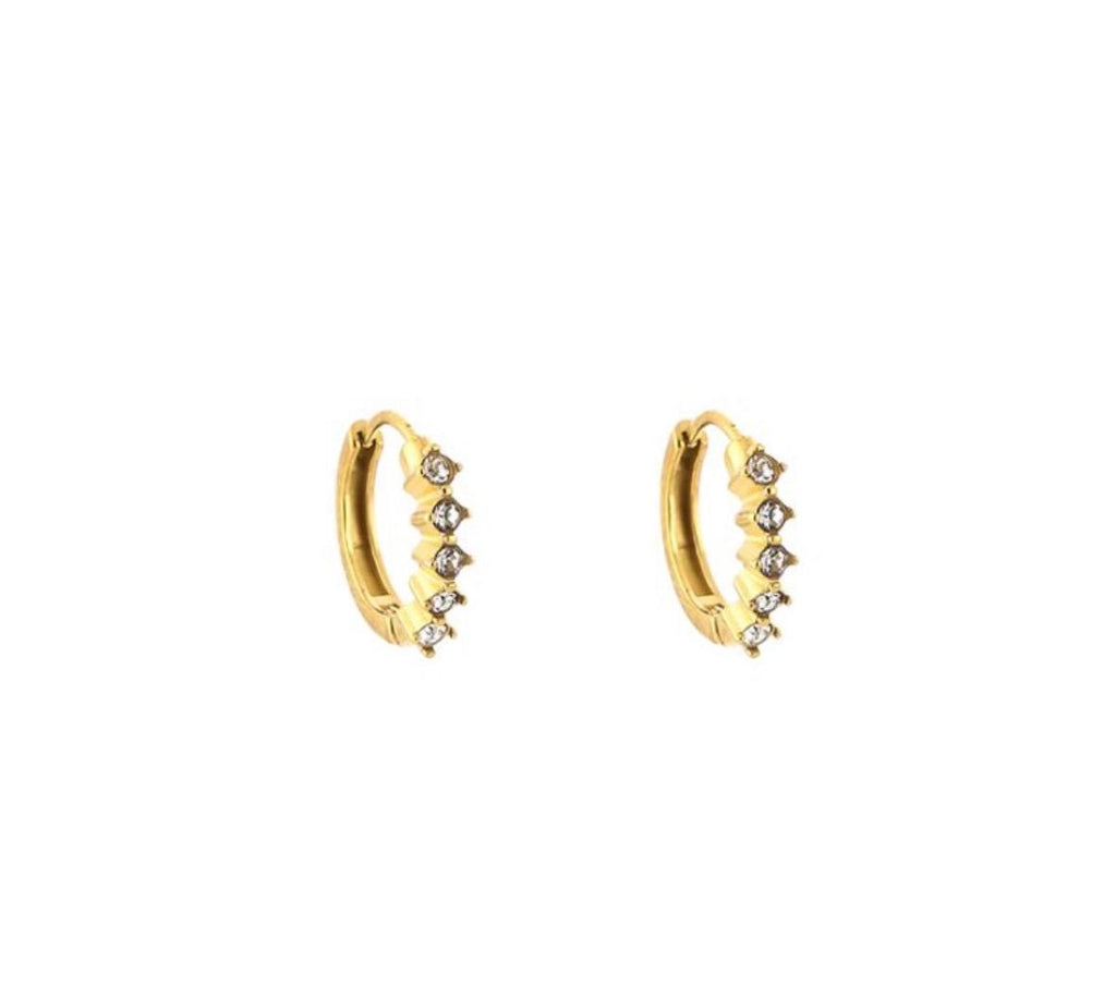 Sparkle Mini Hoops Goud