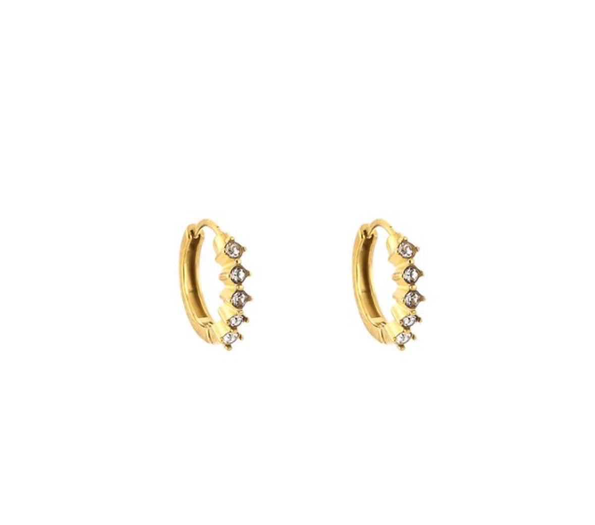 Sparkle Mini Hoops Goud