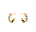 Golden Shine Hoops