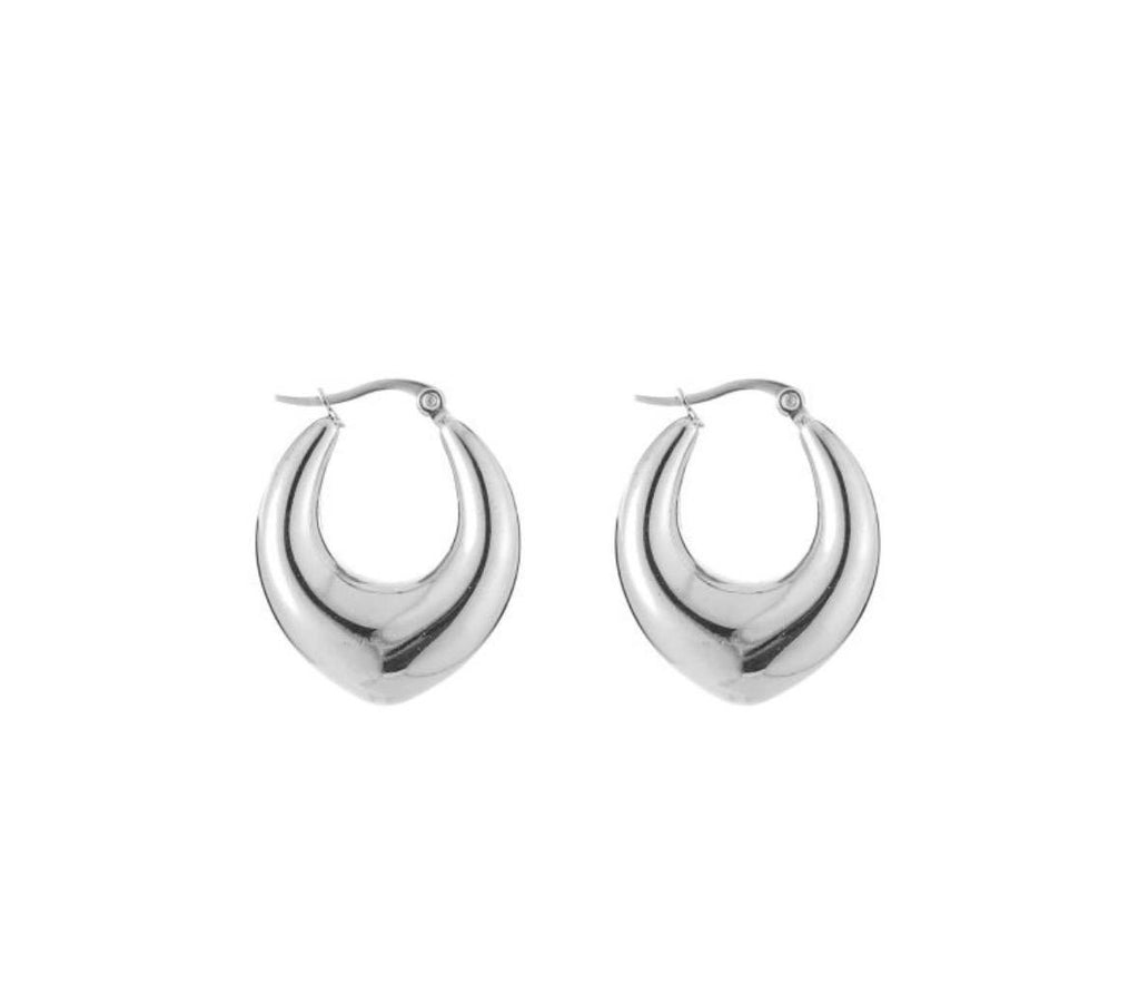 Sharp Chique Hoops Zilver