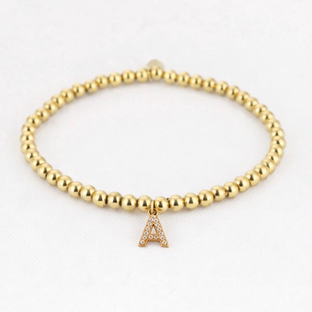 Initial Beads Armband