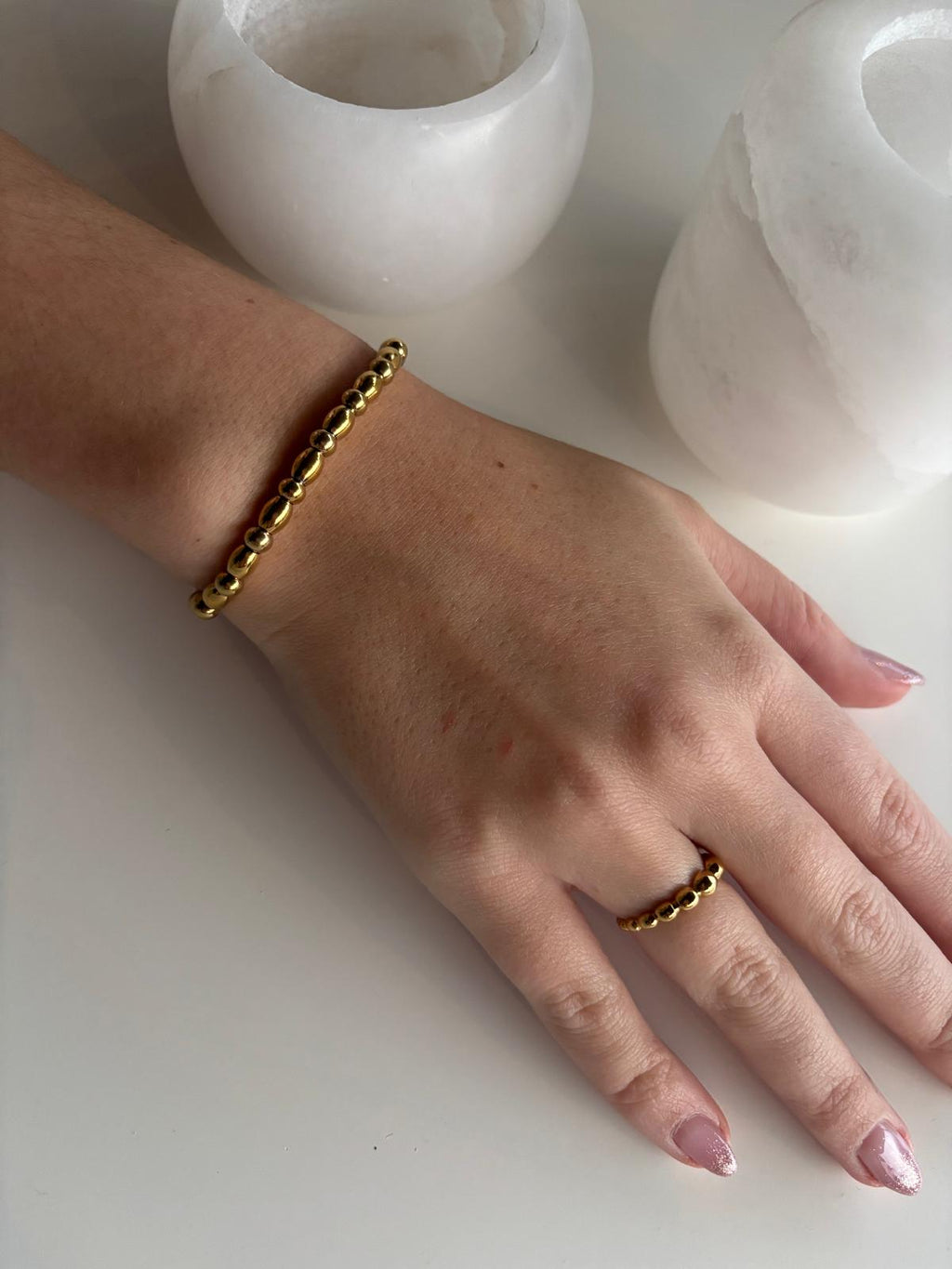 Oval Beads Armband