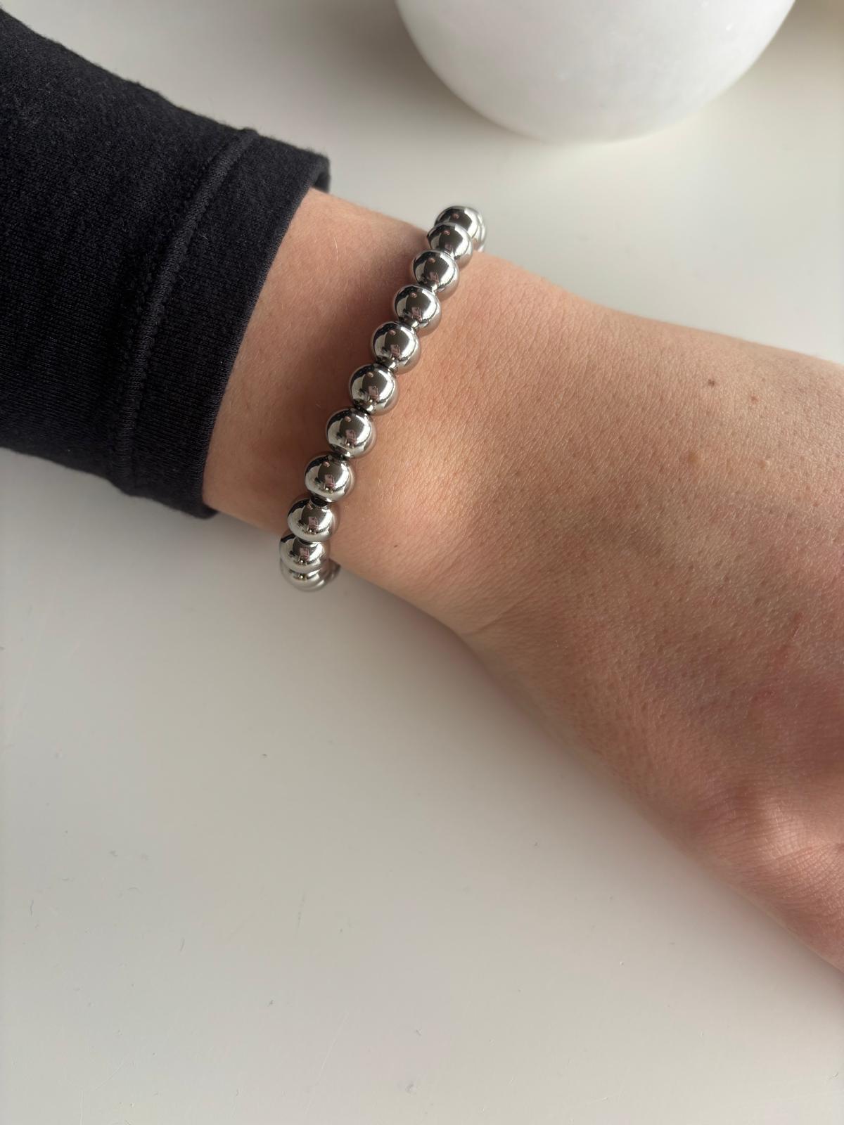 Beads Armband Large Zilver