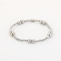 Dual Glow Beads Armband Zilver
